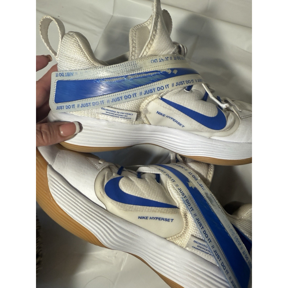 Nike React Hyperset Womens size 9 Sneaker Shoes CI2956 140 White Blue - Picture 15 of 16